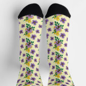Chaussette Bumblebee Lavender Flowers Yellow (Haut)