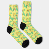 Chaussette Bunch Banana fruits verdure Motif bleu (Droite)