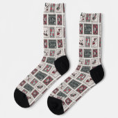 Chaussette cacahuètes | Ancien Motif de traîneau (Gauche)