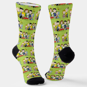 Chaussette cacahuètes Charlie Brown et Gang