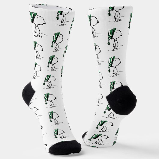 Chaussette cacahuètes | Snoopy Green Casquette de neige (Angulaire)