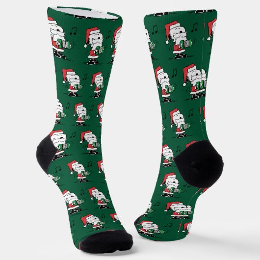 Chaussette cacahuètes | Snoopy Santa Claus Accordian (Angulaire)