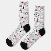 Chaussette cacahuètes | Valentine Heart Love Motif (Gauche)