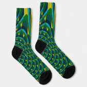 Chaussette Cactus Abstrait (Droite)