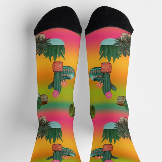 Chaussette Cactus du ciel du sud-ouest en pot (Haut)