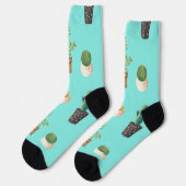 Chaussette Cactus Succulents de Dessert Vert dans les pots (Gauche)