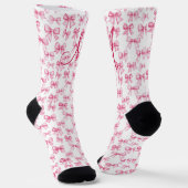 Chaussette Cadeau esthétique de lettre initiale de monogramme (Angulaire)