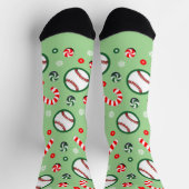 Chaussette Cadeaux de Noël de baseball (Haut)
