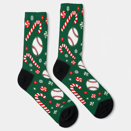 Chaussette Cadeaux de Noël de baseball (Droite)