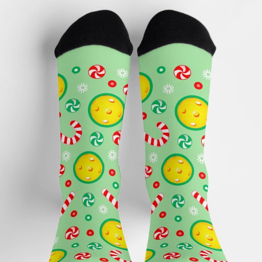 Chaussette Cadeaux de Noël de pickleball (Haut)
