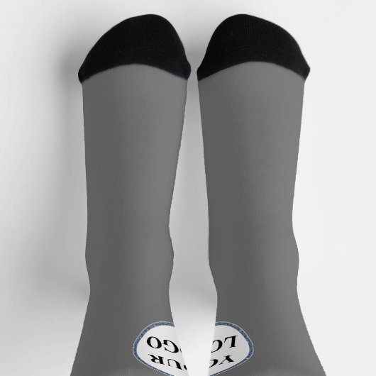 Chaussette Cadeaux masculins personnalisés en noir et blanc L (Haut)