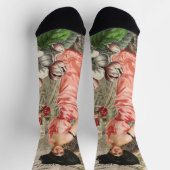 Chaussette Café Lady Victorian Femme Rose Classy (Haut)