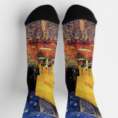 Chaussette Café Terrasse à la nuit par Vincent van Gogh (Haut)