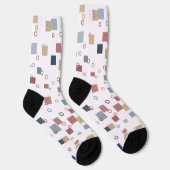 Chaussette Calcetines con dibujos minimalistas alegres        (Droite)