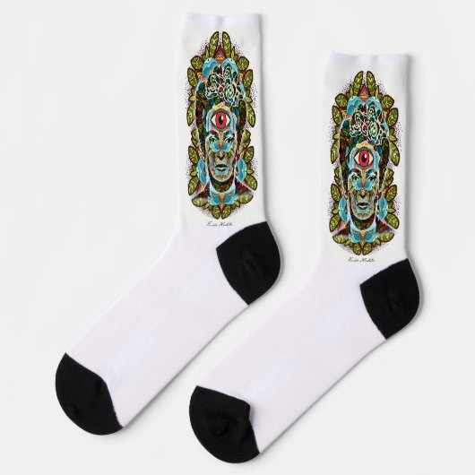 Chaussette Calcetines Frida Kahlo Ojo (Gauche)