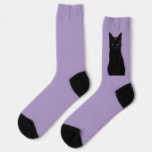 Chaussette Calcetines sostenibles gato negro místico (Gauche)