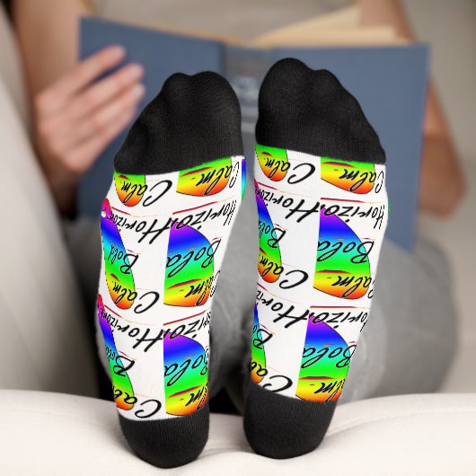 Chaussette Calme et audacieux surf (Fond)