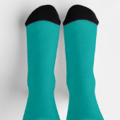 Chaussette Calme & simple Fond texturé turquoise (Haut)
