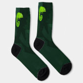 Chaussette Caméléon mignon vert (Droite)