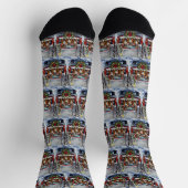 Chaussette Camion de Noël rouge Boxer Fêtes (Haut)