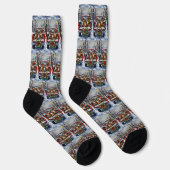 Chaussette Camion de Noël rouge Boxer Fêtes (Droite)