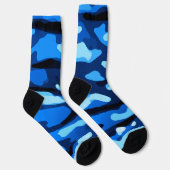 Chaussette Camo bleu Abstrait Motif (Droite)