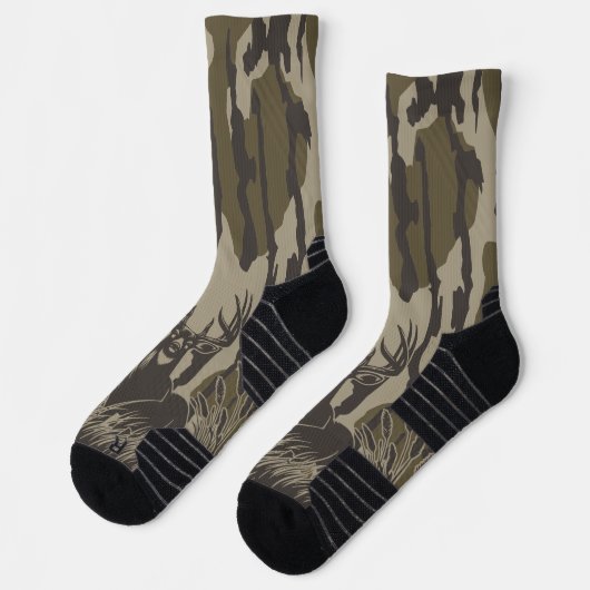 Chaussette Camo de Botomland cerf blanc camo de chasse (Gauche)