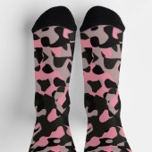 Chaussette Camo rose et noir (Haut)