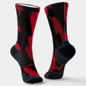 Chaussette camo rouge et noir (Angulaire)