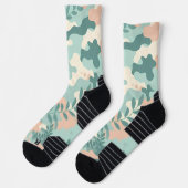 Chaussette Camouflage Abstrait Pastel (Gauche)