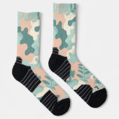 Chaussette Camouflage Abstrait Pastel (Droite)