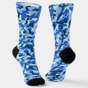 Chaussette Camouflage bleu Motif militaire