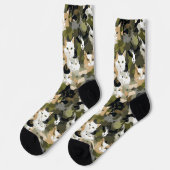 Chaussette Camouflage chats mignons (Gauche)
