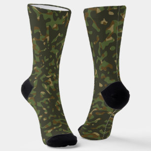 Chaussette Camouflage Combat Chasse Vert Marron Beige Kaki
