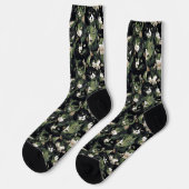Chaussette Camouflage de chats verts (Gauche)