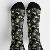 Chaussette Camouflage de chats verts (Haut)