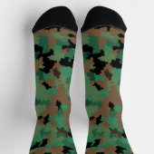 Chaussette Camouflage de la jungle verte de l'armée Design Mo (Haut)