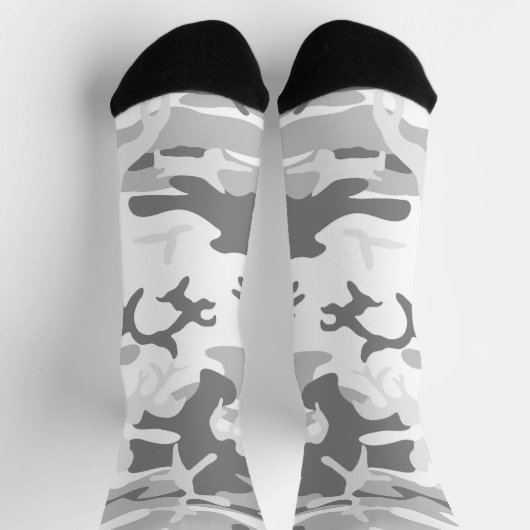 Chaussette Camouflage gris neige d'hiver, Militaire, Armée (Haut)