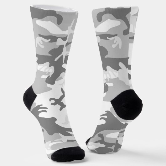 Chaussette Camouflage gris neige d'hiver, Militaire, Armée (Angulaire)