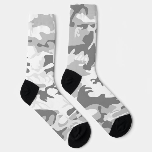 Chaussette Camouflage gris neige d'hiver, Militaire, Armée (Droite)
