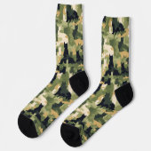 Chaussette Camouflage Militaire de Chats (Gauche)