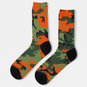 Chaussette Camouflage orange et vert, Militaire, Armée (Gauche)