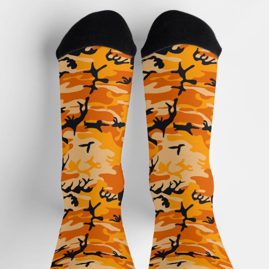 Chaussette Camouflage orange, Militaire, Armée (Haut)