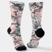 Chaussette Camouflage rose et gris, Militaire, Armée (Angulaire)