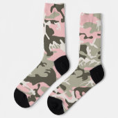Chaussette Camouflage rose et vert, Militaire, Armée (Gauche)