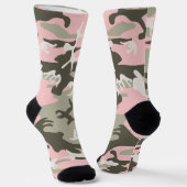 Chaussette Camouflage rose et vert, Militaire, Armée (Angulaire)