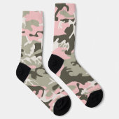 Chaussette Camouflage rose et vert, Militaire, Armée (Droite)