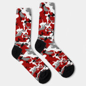Chaussette Camouflage rouge et gris, Militaire, Armée (Droite)