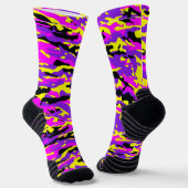 Chaussette Camouflage sauvage violet (Angulaire)