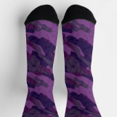 Chaussette camouflage tons de violet (Haut)